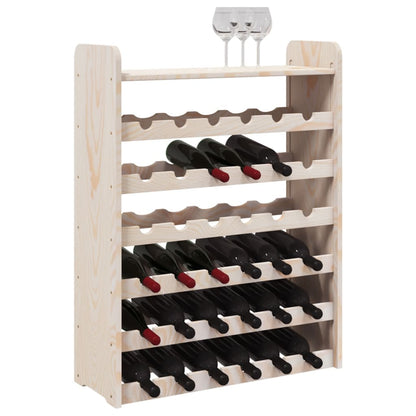 Weinregal mit Oberplatte 67,5x25x87 cm Massivholz Kiefer