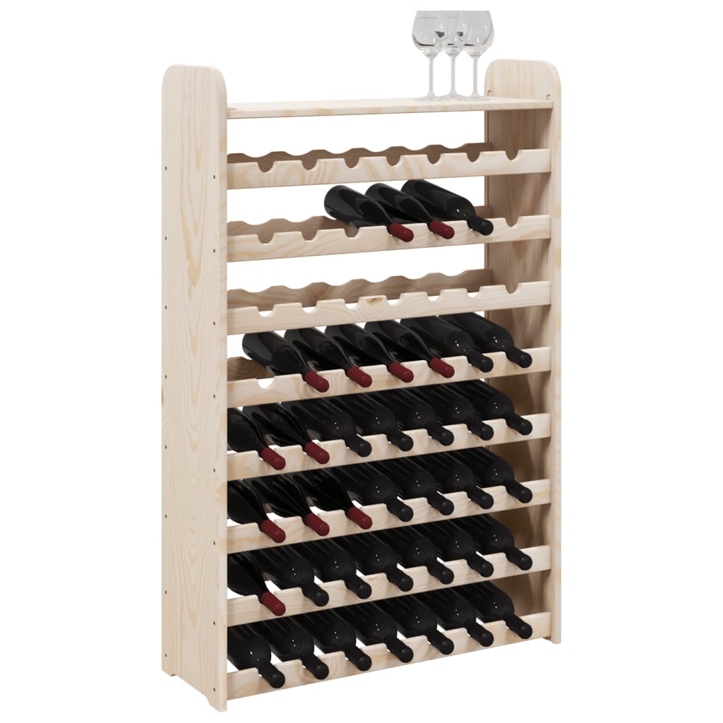 Weinregal mit Oberplatte 72,5x25x111,5 cm Massivholz Kiefer