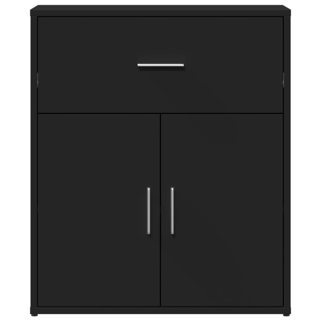 Sideboards 2 Stk. Schwarz 60x31x70 cm Holzwerkstoff