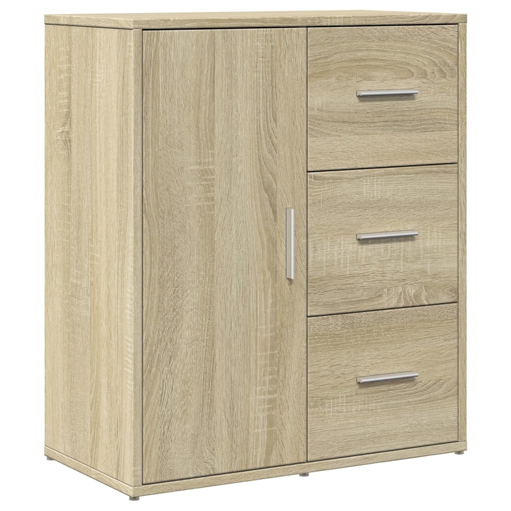 Sideboards 2 Stk. Sonoma-Eiche 60x31x70 cm Holzwerkstoff