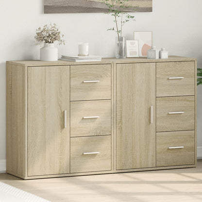 Sideboards 2 Stk. Sonoma-Eiche 60x31x70 cm Holzwerkstoff