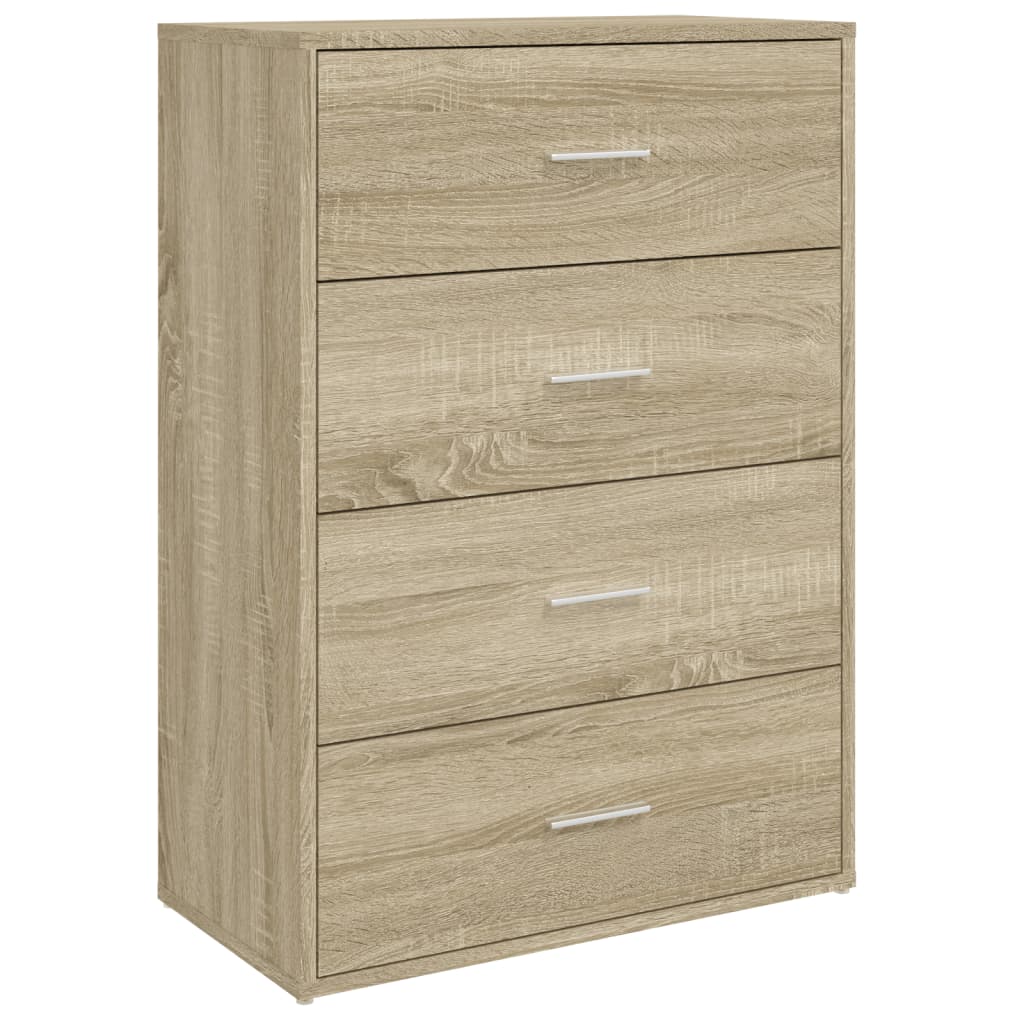 Sideboards 2 Stk. Sonoma-Eiche 60x31x84 cm Holzwerkstoff