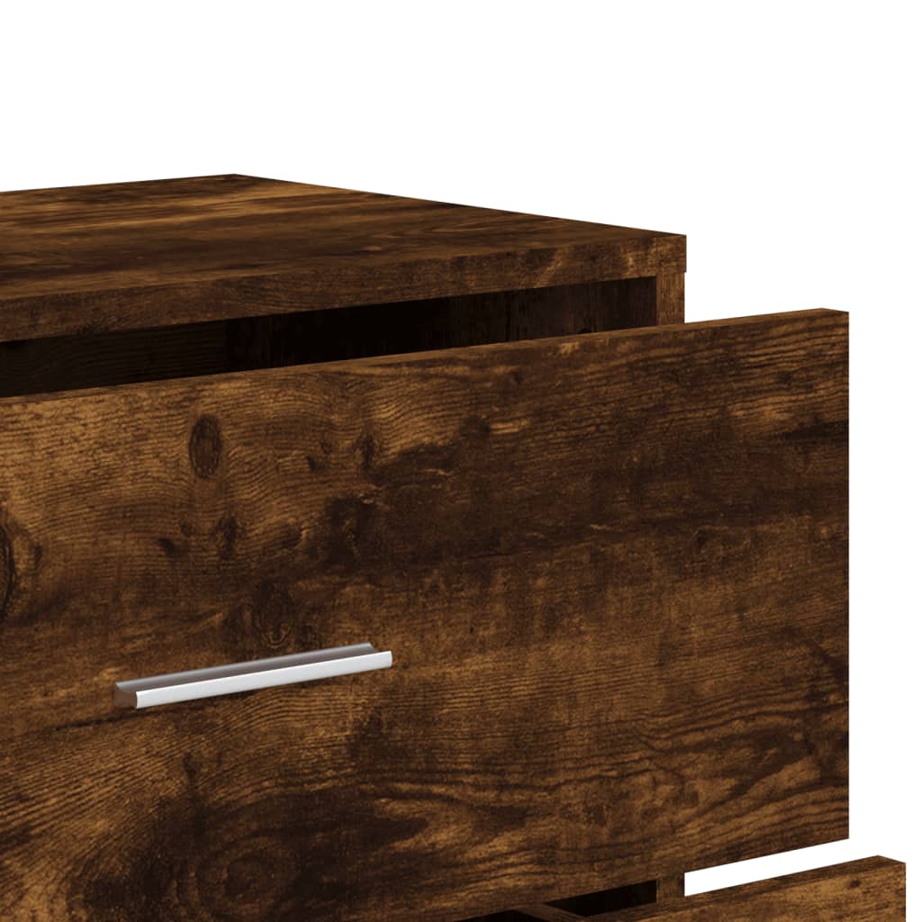 Sideboards 2 Stk. Räuchereiche 60x31x84 cm Holzwerkstoff