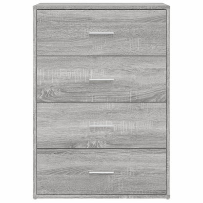 Sideboards 2 Stk. Grau Sonoma 60x31x84 cm Holzwerkstoff