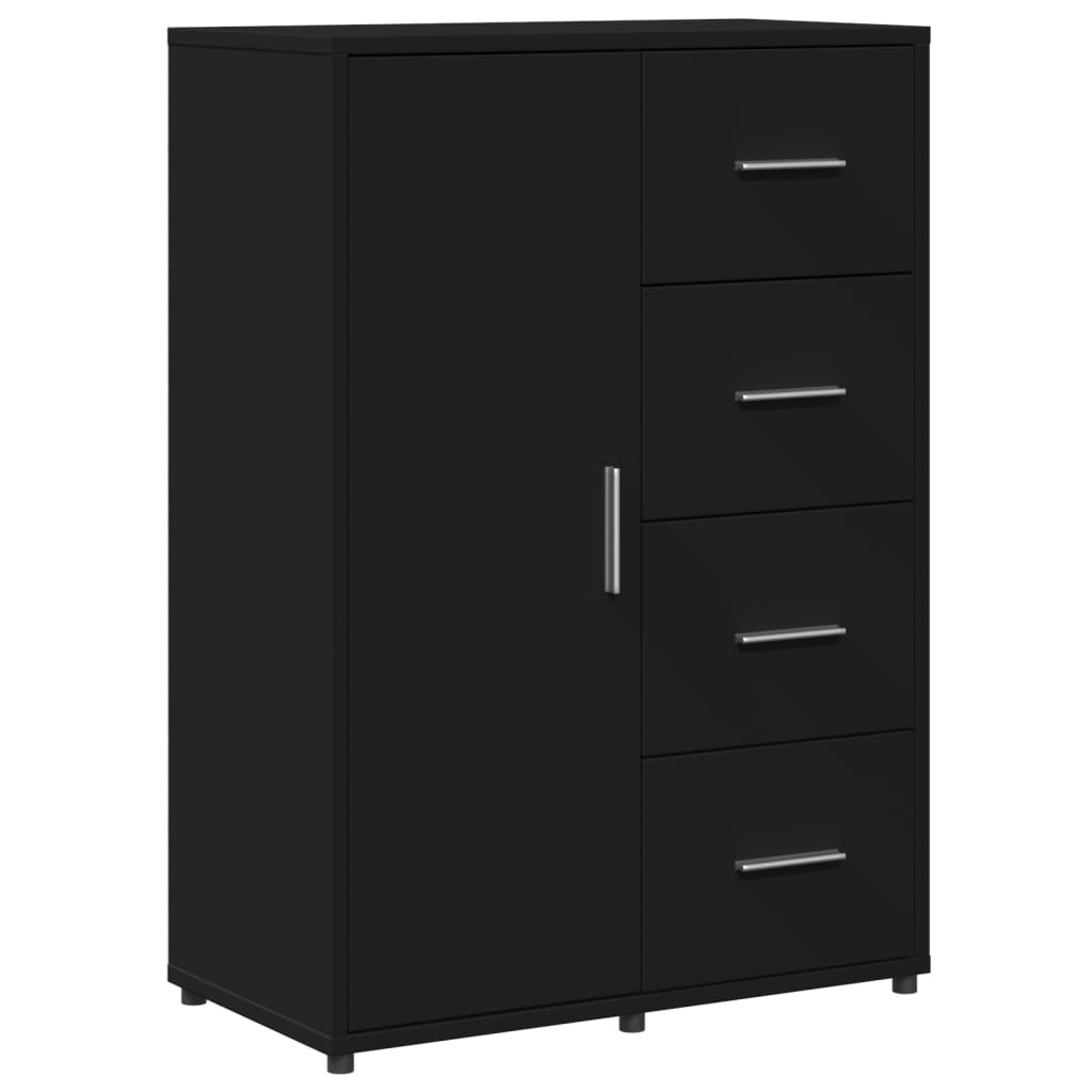 Sideboards 2 Stk. Schwarz 60x31x84 cm Holzwerkstoff