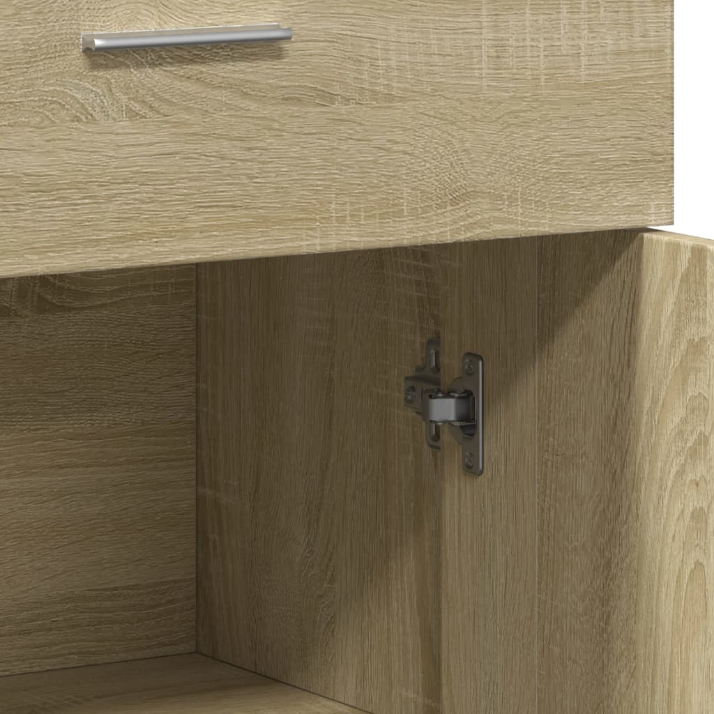 Sideboards 2 Stk. Sonoma-Eiche 60x30x84 cm Holzwerkstoff