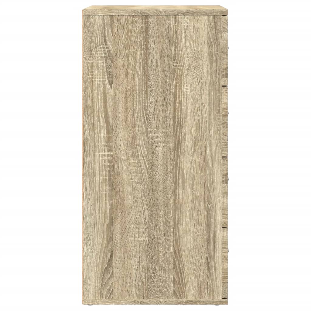 Sideboards 2 Stk. Sonoma-Eiche 60x39x80 cm Holzwerkstoff