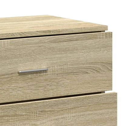 Sideboards 2 Stk. Sonoma-Eiche 60x39x80 cm Holzwerkstoff