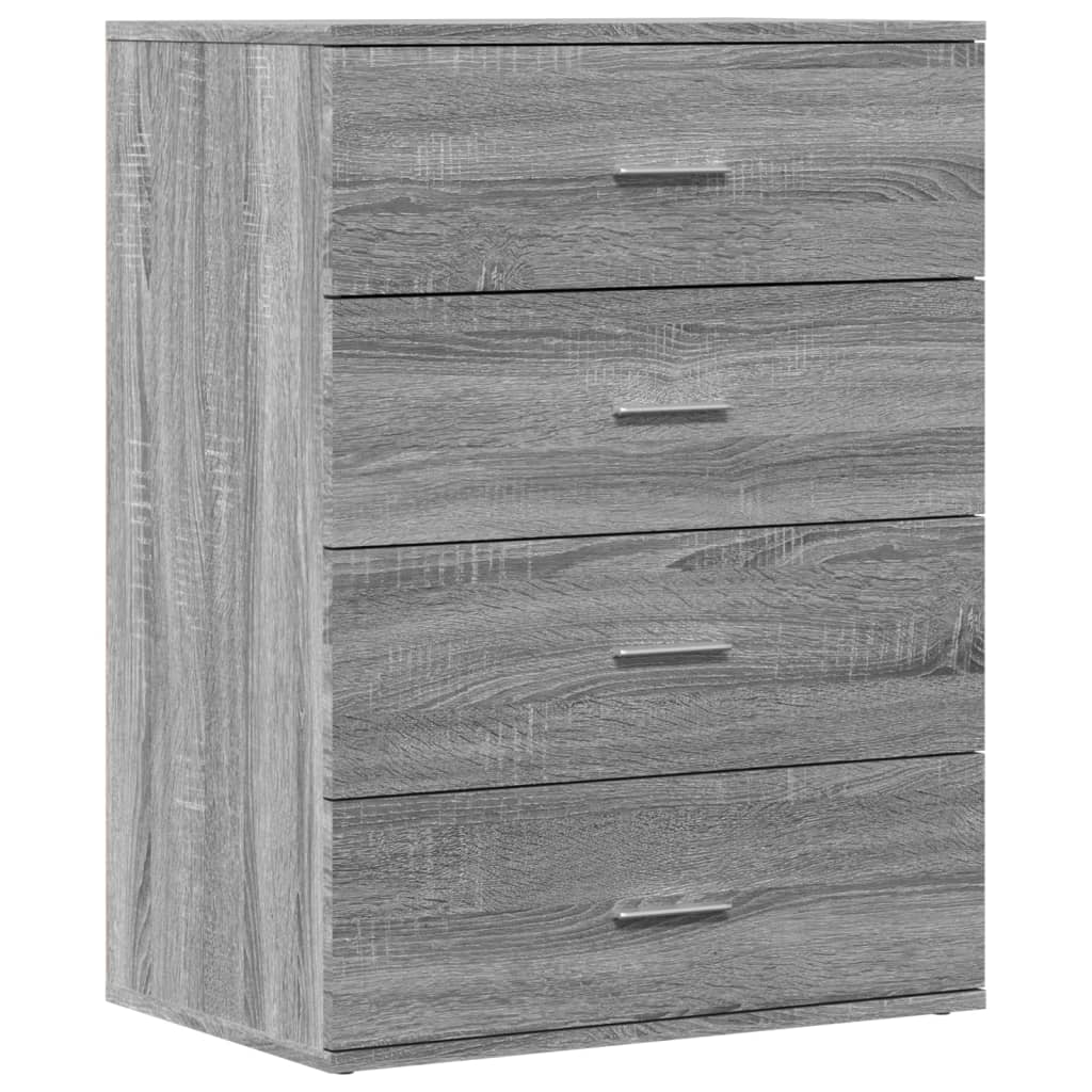 Sideboards 2 Stk. Grau Sonoma 60x39x80 cm Holzwerkstoff