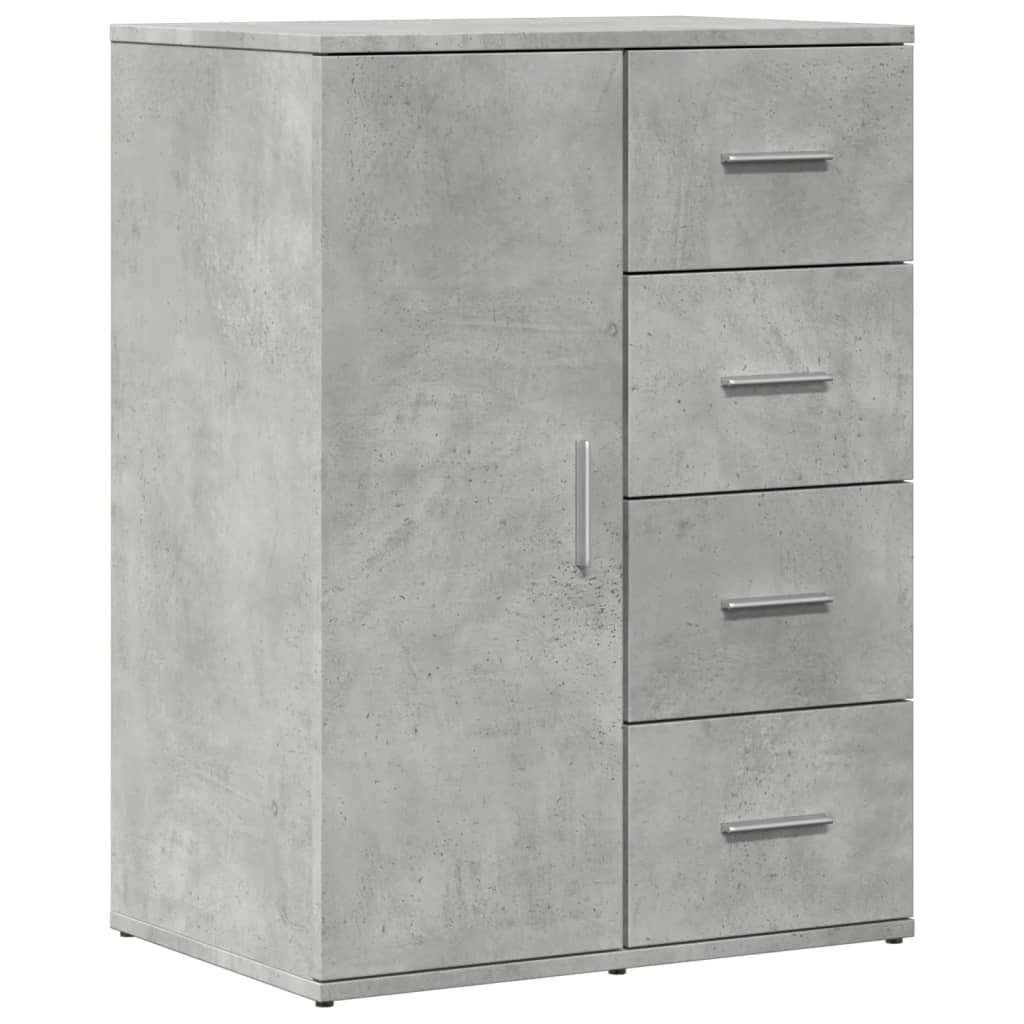 Sideboards 2 Stk. Betongrau 59x39x80 cm Holzwerkstoff