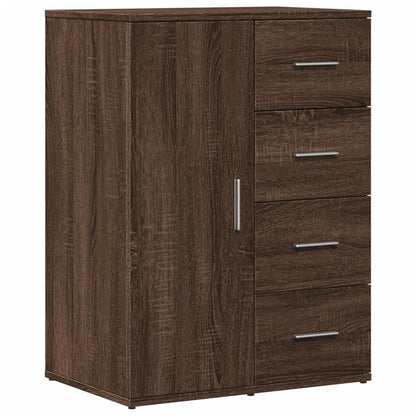 Sideboards 2 Stk. Braun Eichen-Optik 59x39x80 cm Holzwerkstoff