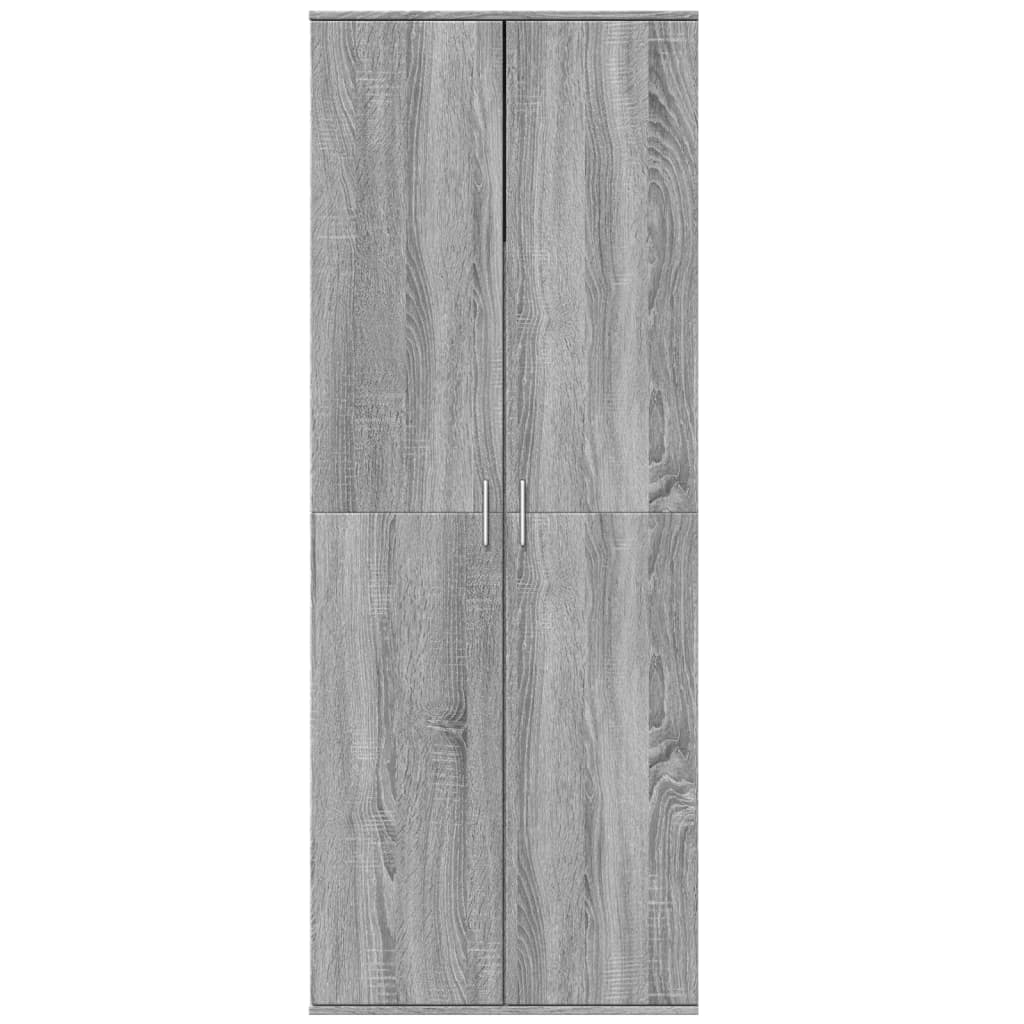 Highboard Grau Sonoma 70x35x180 cm Holzwerkstoff