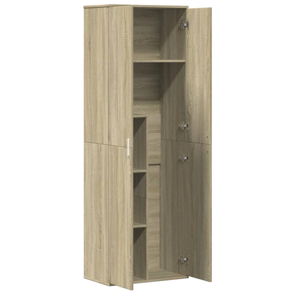 Highboard Sonoma-Eiche 60x35x180 cm Holzwerkstoff