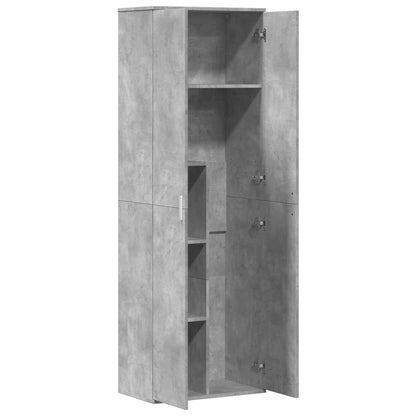 Highboard Betongrau 60x35x180 cm Holzwerkstoff