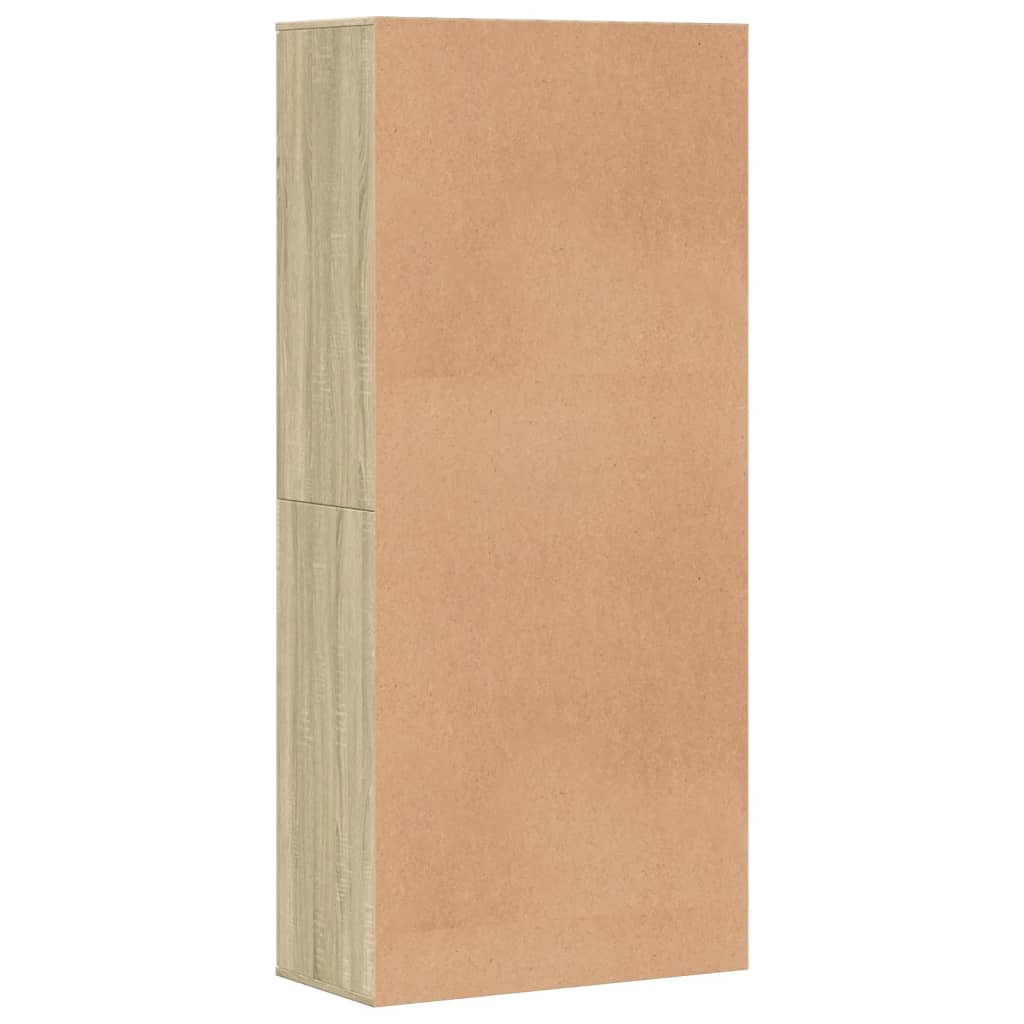 Schuhschrank Sonoma-Eiche 80x39x178 cm Holzwerkstoff