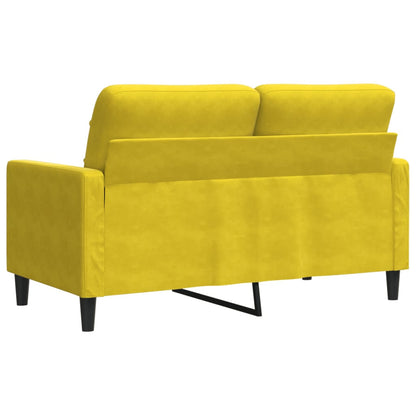 2-Sitzer-Sofa Gelb 120 cm Samt