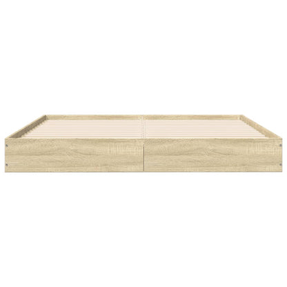 Bettgestell ohne Matratze Sonoma-Eiche 140x200 cm Holzwerkstoff