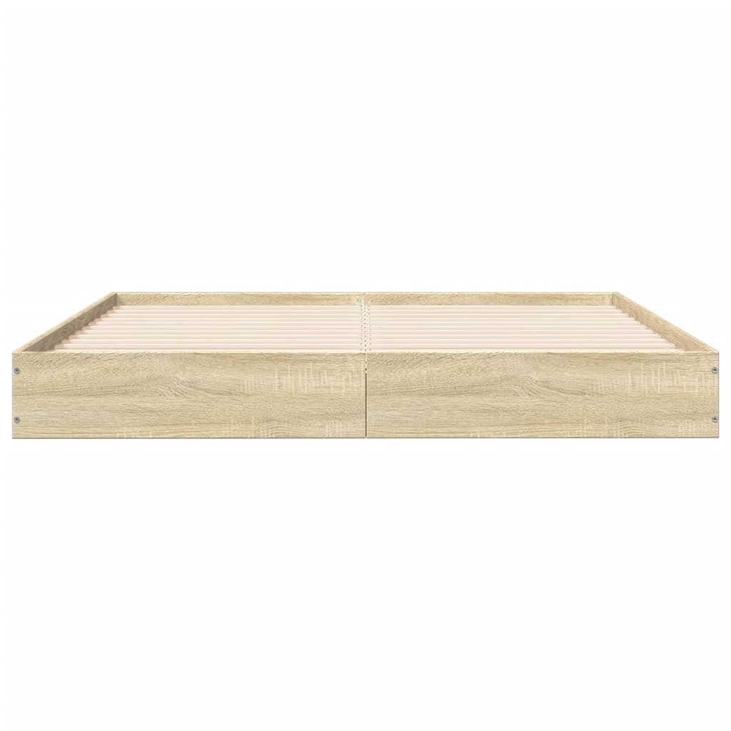 Bettgestell ohne Matratze Sonoma-Eiche 120x190 cm Holzwerkstoff