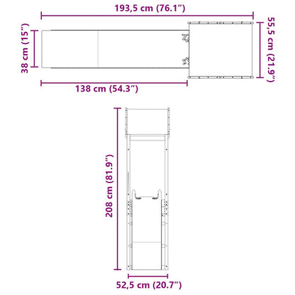 Spielturm Massivholz Douglasie