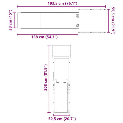 Spielturm Massivholz Kiefer Imprägniert