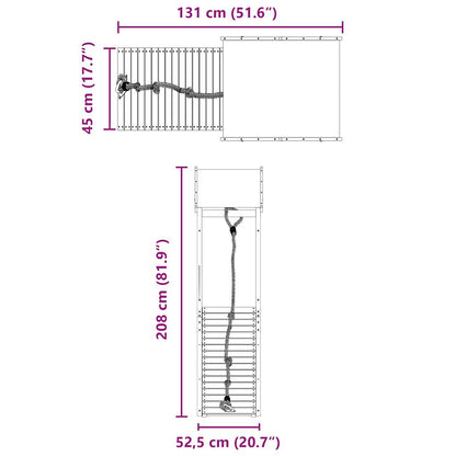 Torre da gioco in abete Douglas massiccio