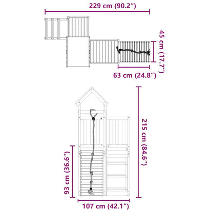 Spielturm Imprägniertes Kiefernholz