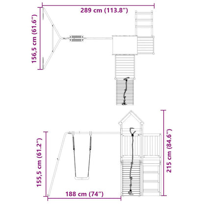 Spielturm Massivholz Douglasie