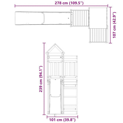 Spielturm Imprägniertes Kiefernholz