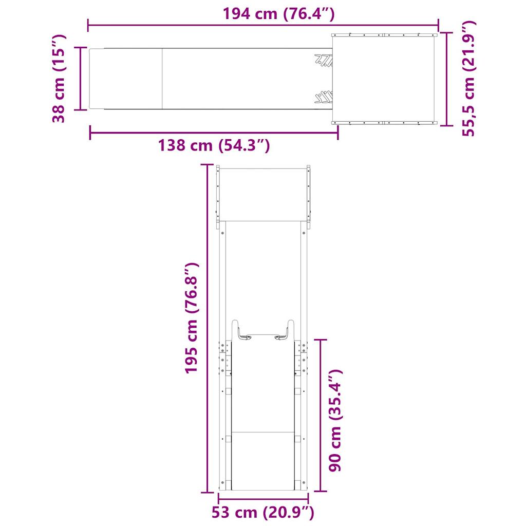 Spielturm Massivholz Douglasie