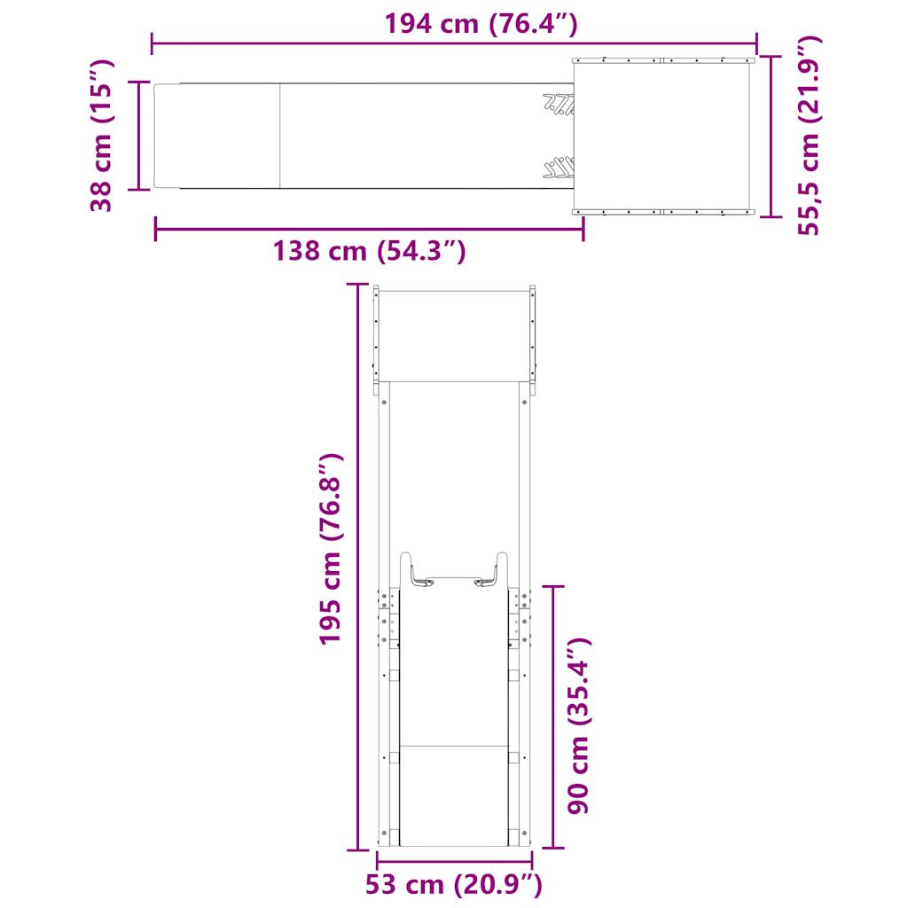 Spielturm Imprägniertes Kiefernholz