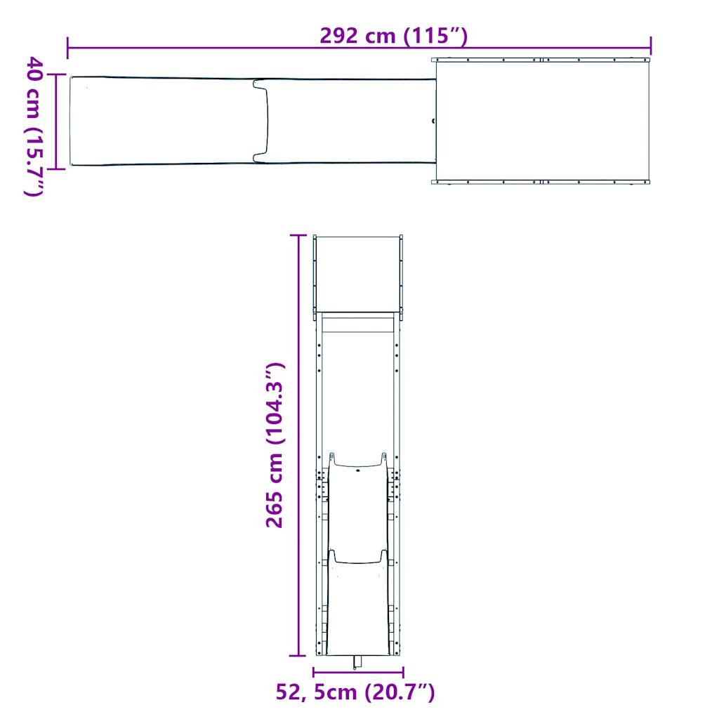 Spielturm Massivholz Douglasie