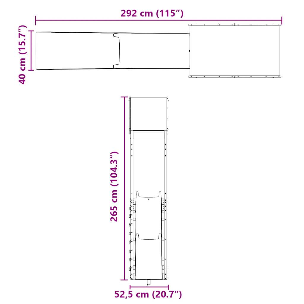 Spielturm Massivholz Douglasie