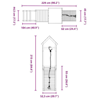 Spielturm Massivholz Douglasie