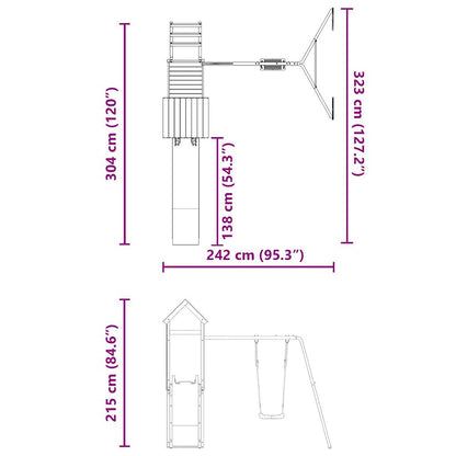 Spielturm Imprägniertes Kiefernholz