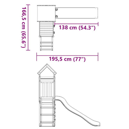 Spielturm Imprägniertes Kiefernholz