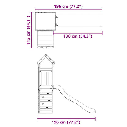 Spielturm Imprägniertes Kiefernholz