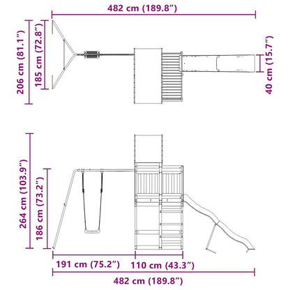 Spielturm Massivholz Douglasie