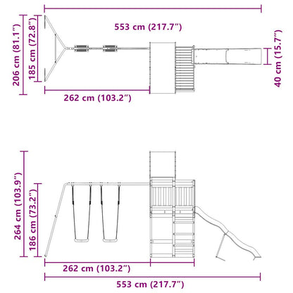 Spielturm Imprägniertes Kiefernholz