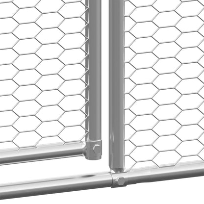 Hühnerkäfig 3x4x2 m Verzinkter Stahl