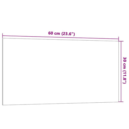 Magnettafel Wandmontage Weiß 60x30 cm Hartglas