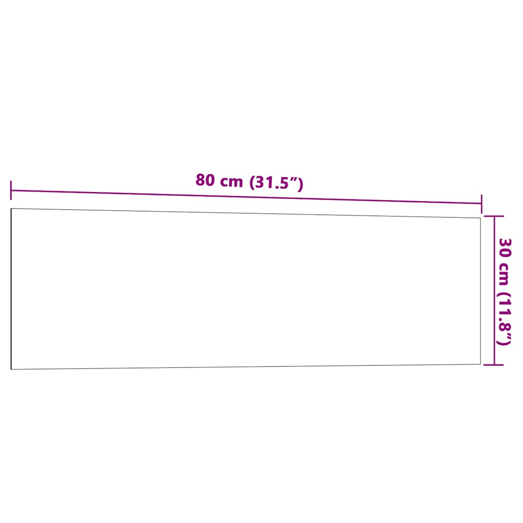 Magnettafel Wandmontage Weiß 80x30 cm Hartglas