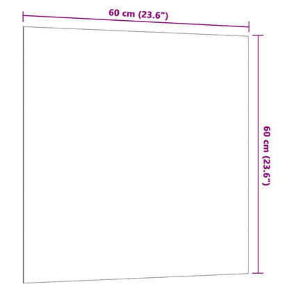 Magnettafel Wandmontage Weiß 60x60 cm Hartglas