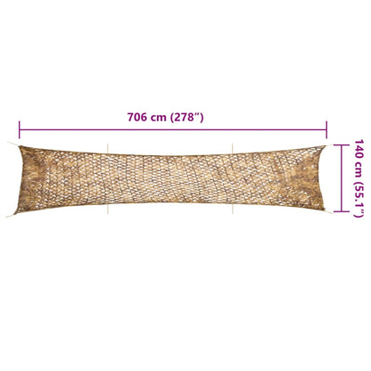Tarnnetz mit Aufbewahrungstasche 706x140 cm Sandfarbe