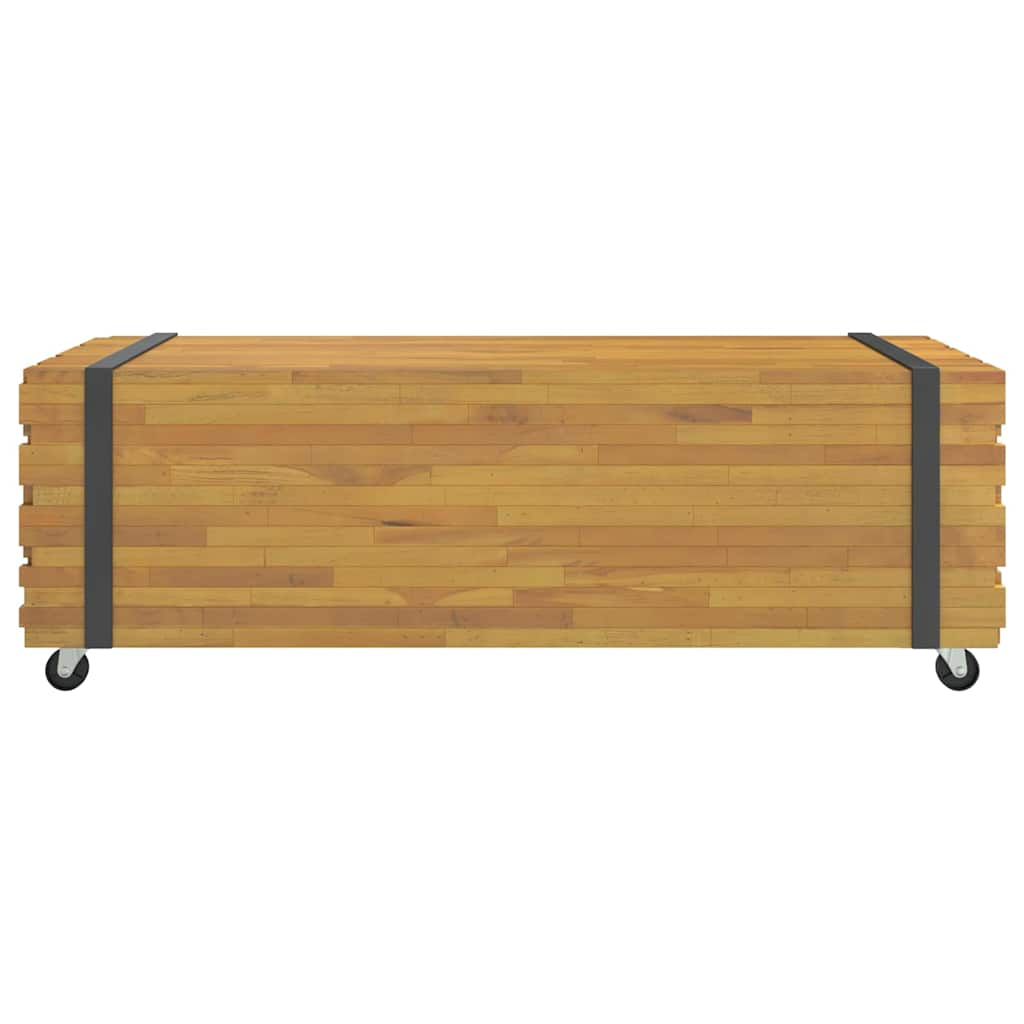 Couchtisch 110x45x35 cm Massivholz Teak