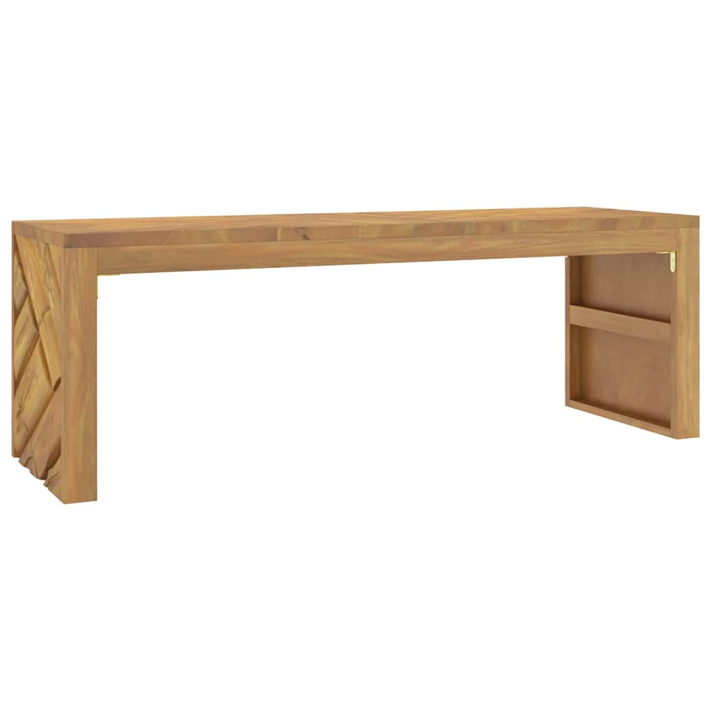 Couchtisch 110x35x38 cm Massivholz Teak