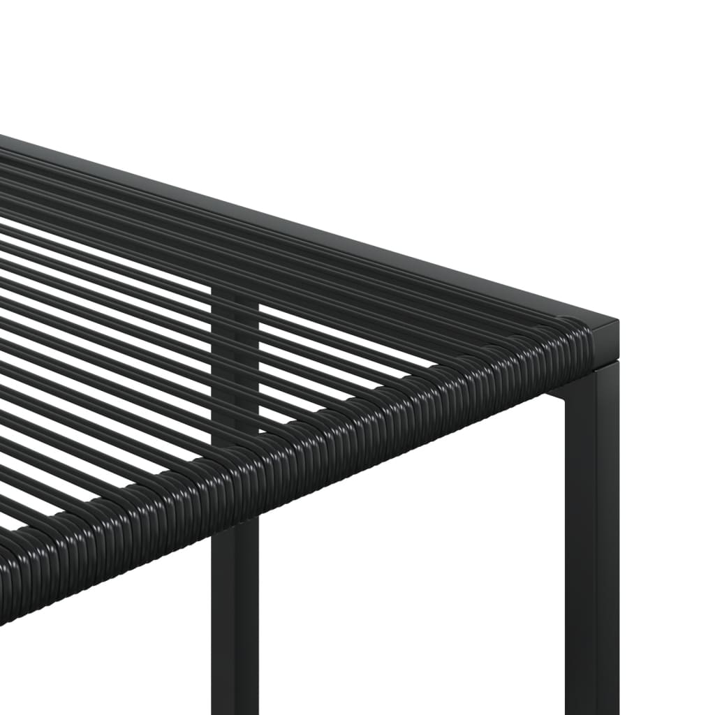 Gartenhocker 4 Stk. Schwarz Poly Rattan