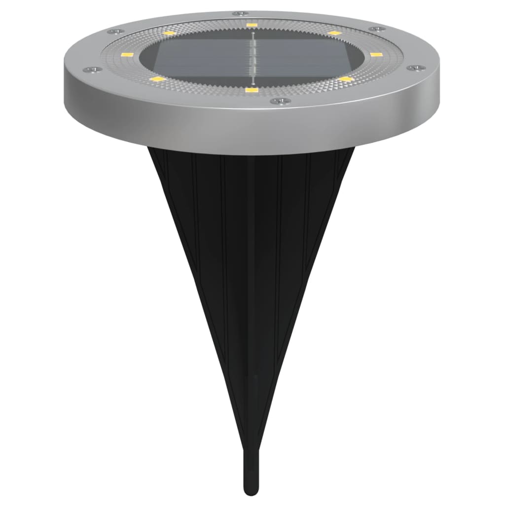 Solar-Bodenleuchten mit Erdspieß 12 Stk. Warmweiß