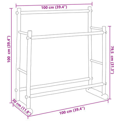 Kleiderständer 100x30x100 cm Bambus