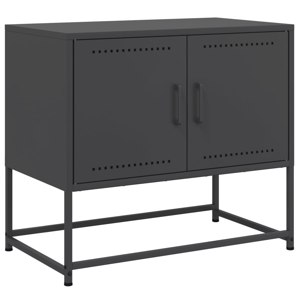 TV-Schrank Schwarz 68,5x39x60,5 cm Stahl