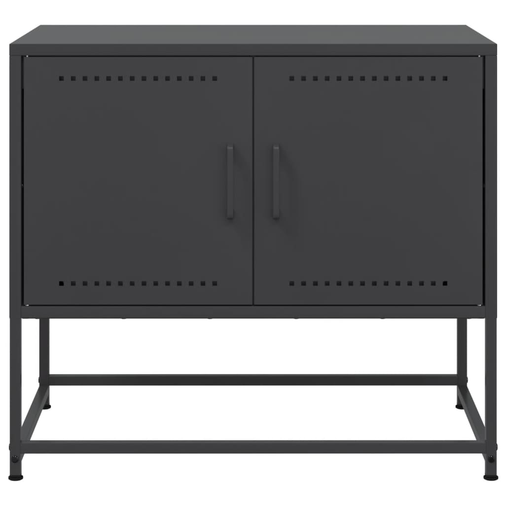 TV-Schrank Schwarz 68,5x39x60,5 cm Stahl